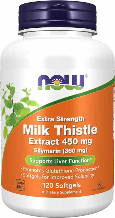 Now Milk Thistle Extract 450 mg 120 softgels