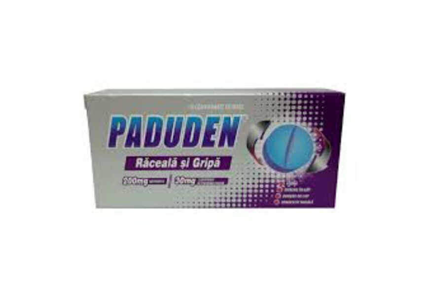 Paduden Raceala si Gripa 200 mg / 30 mg , 10 comprimate