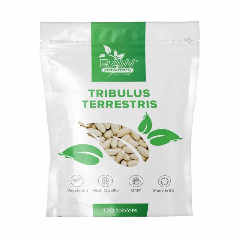 Raw Powders Tribulus Terrestris extract 500 mg 120 tablete