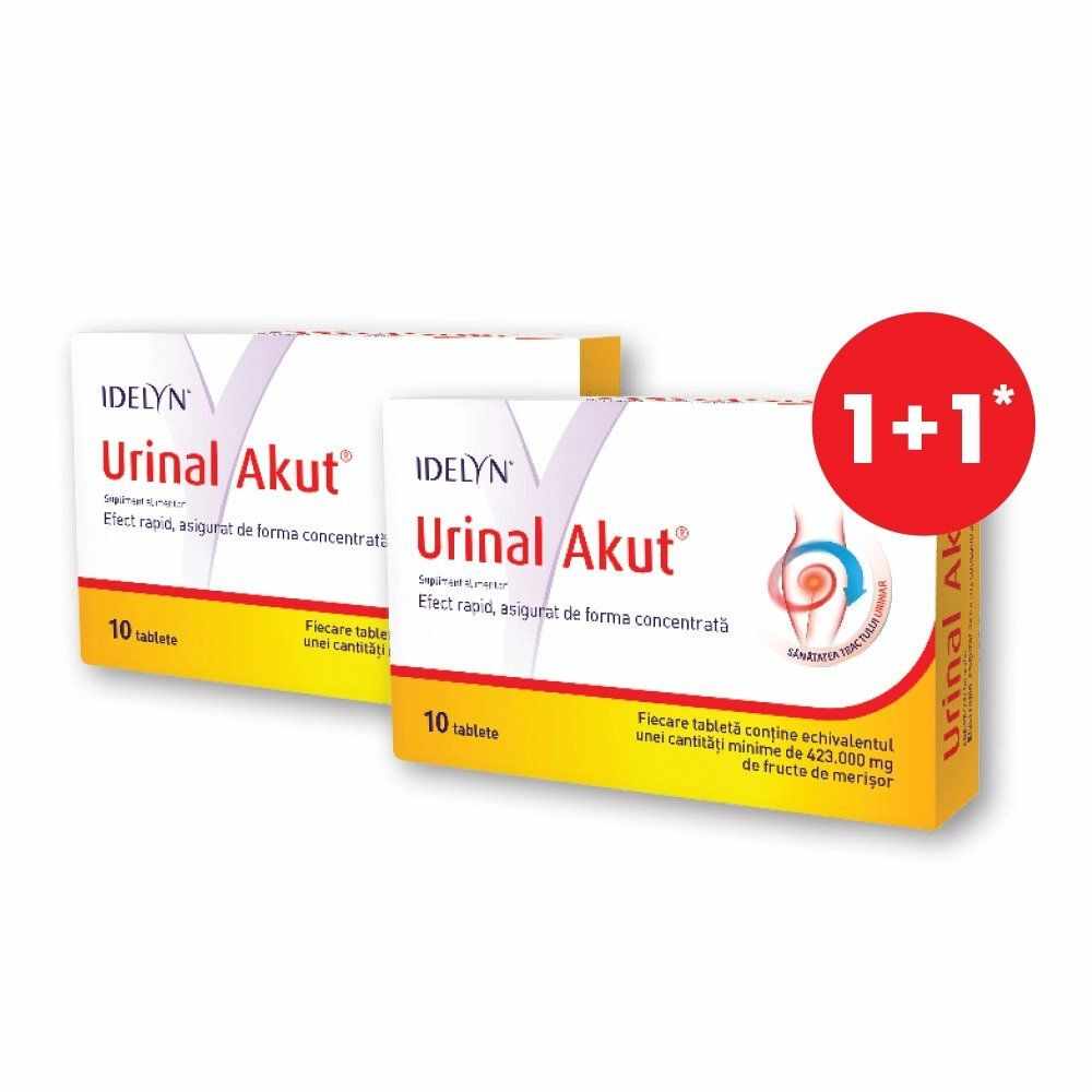 Urinal Akut 10 Tablete Pachet, a doua cutie cu 50 % reducere