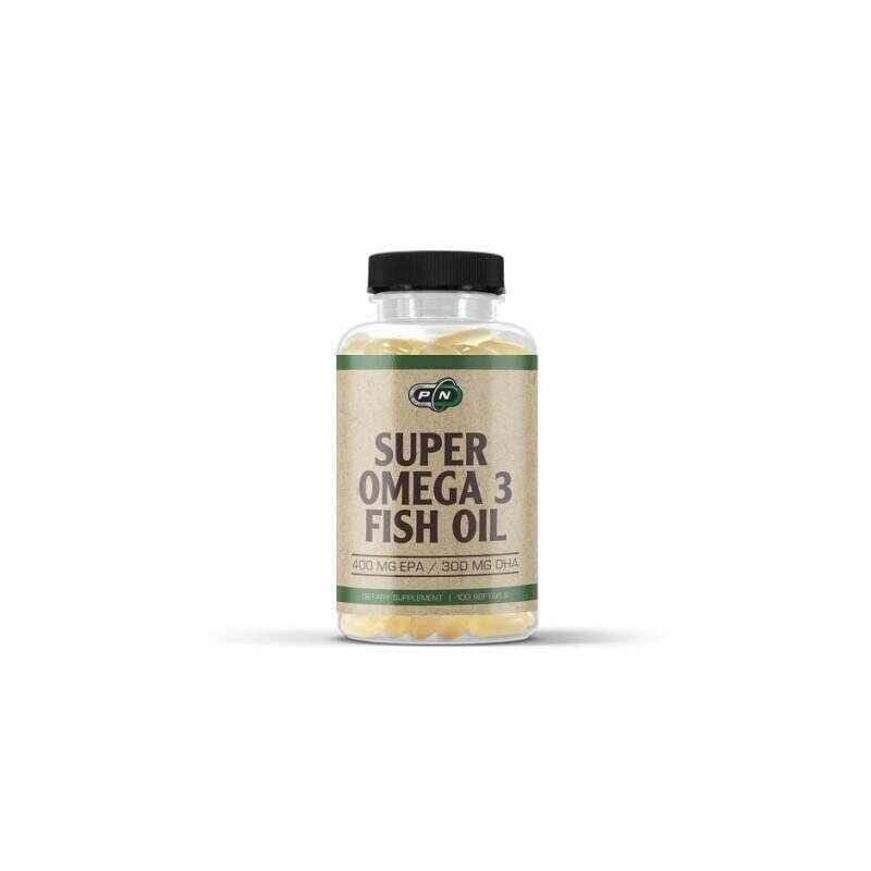Super Omega 3 ulei de peste 1000mg 400 EPA/300 DHA 100 Capsule Pure Nutrition USA
