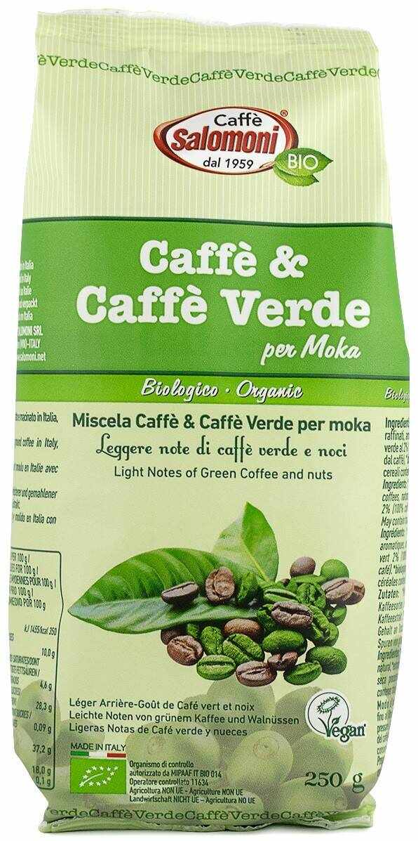 Cafea si Cafea verde Eco-Bio 250g - CAFFE SALOMONI
