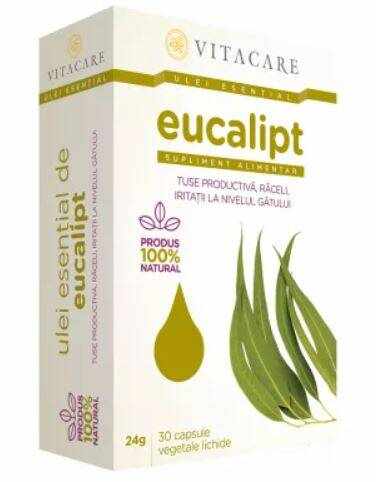 Ulei Esential Eucalipt 30 capsule - Vitacare