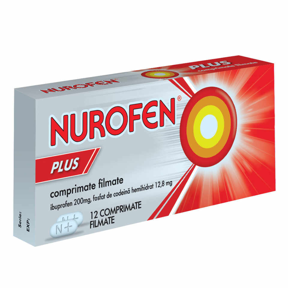 Nurofen Plus 200 mg, 12 comprimate