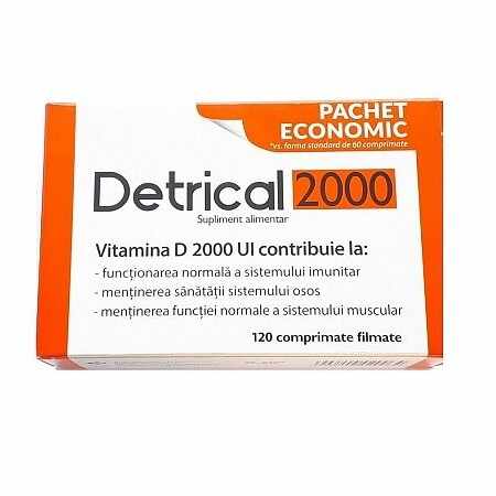 Zdrovit Detrical 2000 UI 120 comprimate 