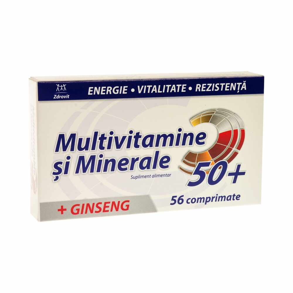 Zdrovit Multivitamine + Minerale 50+, 56 comprimate