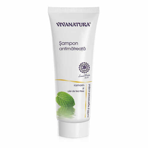 Șampon Antimătreață cu Rozmarin și Ulei de Tea Tree, 250 ml | Vivanatura