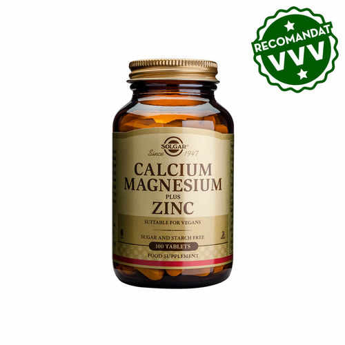 Calcium Magnesium + Zinc 100 tablete | Solgar