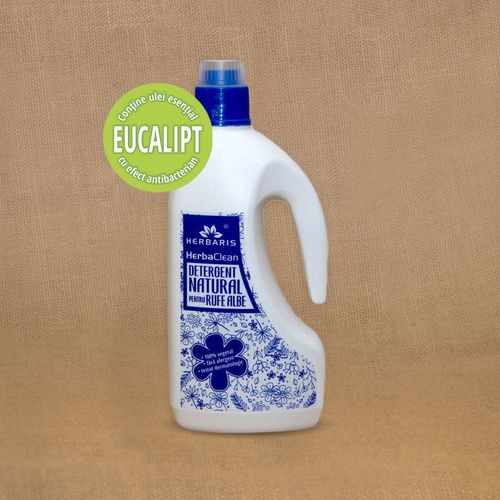 Detergent natural pentru rufe albe cu Eucalipt, 1500ml | Herbaris