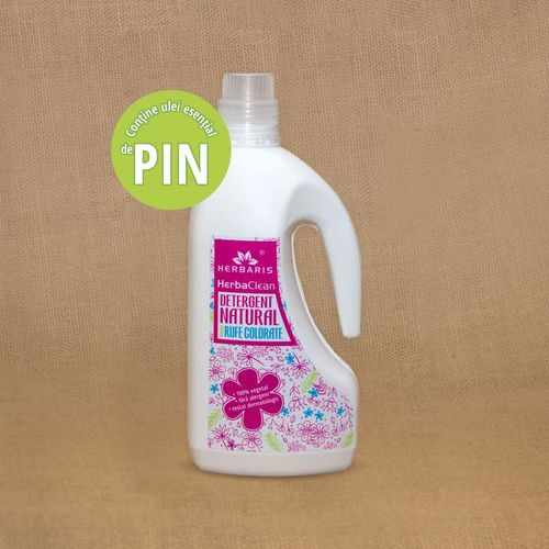 Detergent natural pentru rufe colorate cu Pin, 1500ml | Herbaris