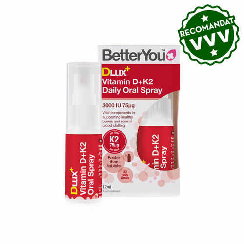 DLux+ Vitamin D3+K2 Oral Spray, 12ml | BetterYou