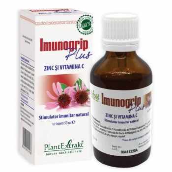 IMUNOGRIP PLUS - Zinc și Vitamina C, 50ml | Plantextrakt