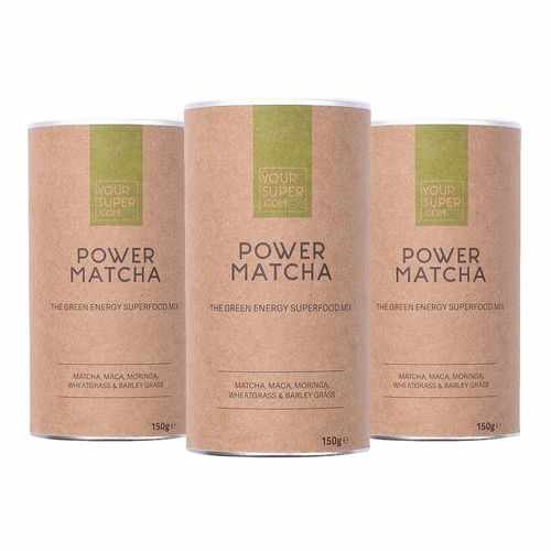 Pachet Cură Completă POWER MATCHA Organic Superfood Mix, 3x 150g | Your Super