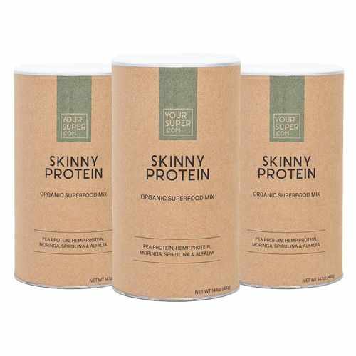 Pachet Cură Completă SKINNY PROTEIN Organic Superfood Mix, 3x 400g | Your Super