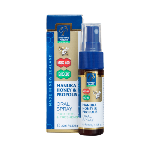 Spray oral cu Miere de Manuka MGO™ 400+ şi Propolis BIO30™ 20ml | Manuka Health