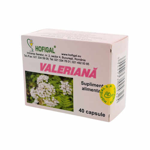 Valeriană, 40 capsule | Hofigal