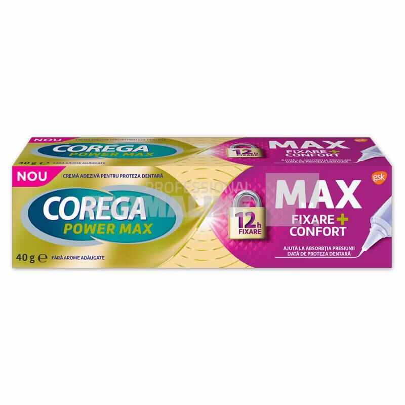 Corega Max Fixare + Confort Crema adeziva 40 g