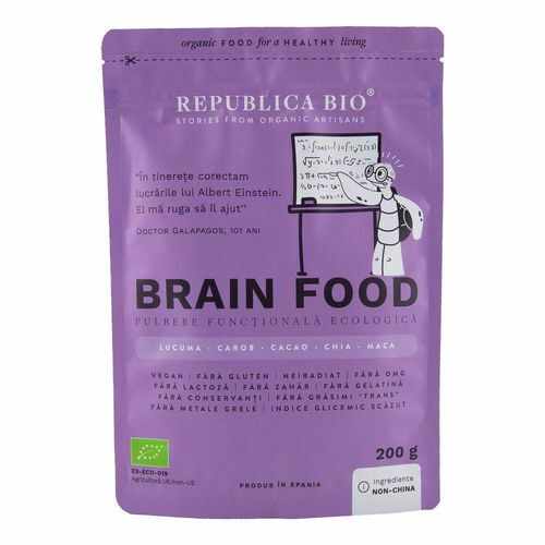 Brain Food, Pulbere Funcțională Ecologică, 200g | Republica BIO