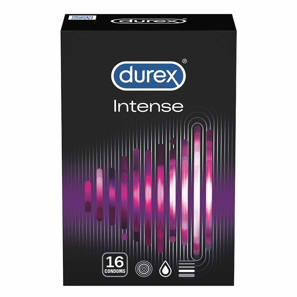 Prezervative Intense Orgasmic, 16 bucati, Durex