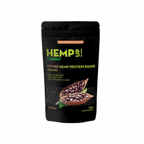 Shake Proteic de Cânepă și Cacao ECO POWER Hemp Up, 300g | Canah