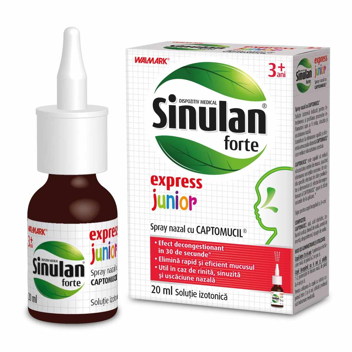 Sinulan Forte Express Junior, 20 ml, Walmark