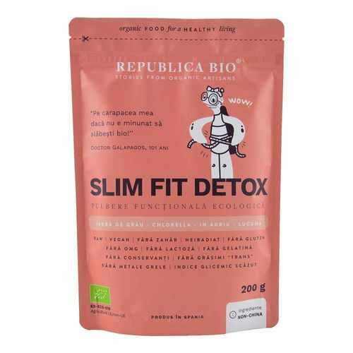 Slim Fit Detox, Pulbere Funcțională Ecologică, 200g | Republica BIO