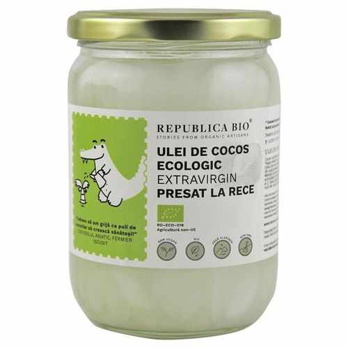 Ulei de Cocos Extravirgin - Presat la Rece Bio, 500ml | Republica BIO