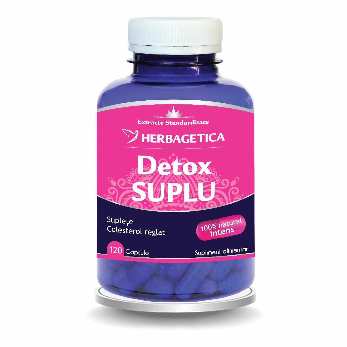 Detox Suplu, 120 capsule, Herbagetica