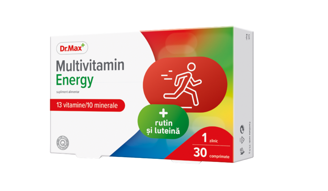 Dr.Max Multivitamin Energy, 30 comprimate