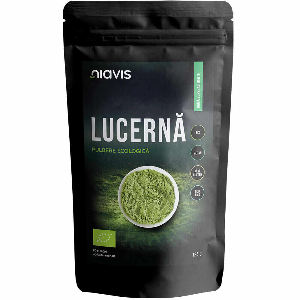 Lucerna (Alfalfa) Pulbere ecologica, 125g, Niavis