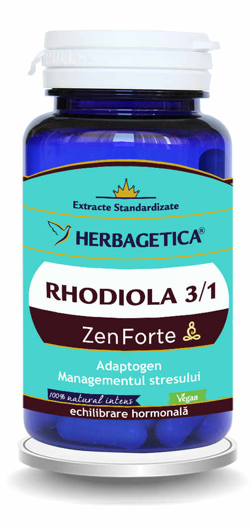 Rhodiola Zen Forte, 60 capsule, Herbagetica