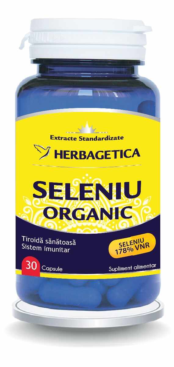 Seleniu Organic, 30 capsule, Herbagetica