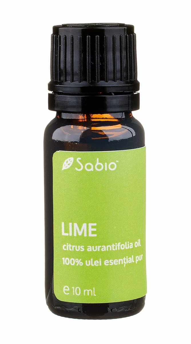 Ulei esential pur de lime (citrus aurantifolia), 10ml, Sabio
