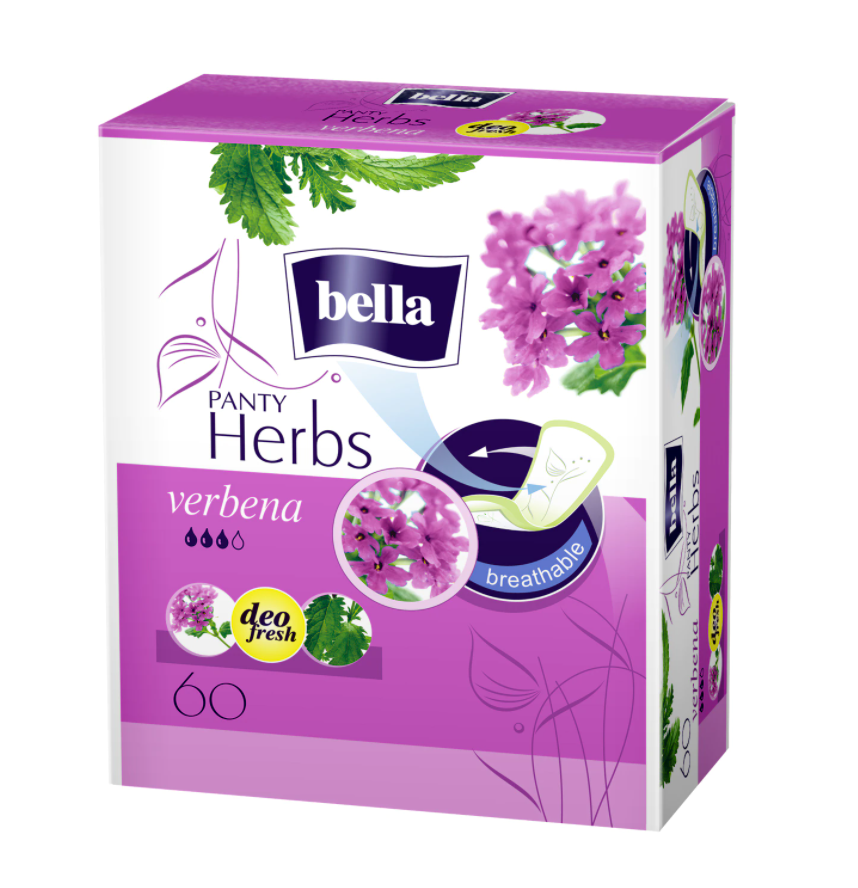 Absorbante Herbs Panty Verbina, 60 bucati, Bella