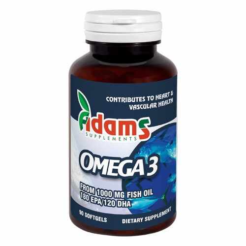 Omega 3 + Vitamina E 90 capsule Adams Supplements