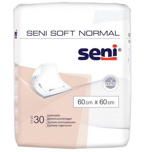 Protectii pentru pat Soft Normal 60cm x 60cm, 30 bucati, Seni