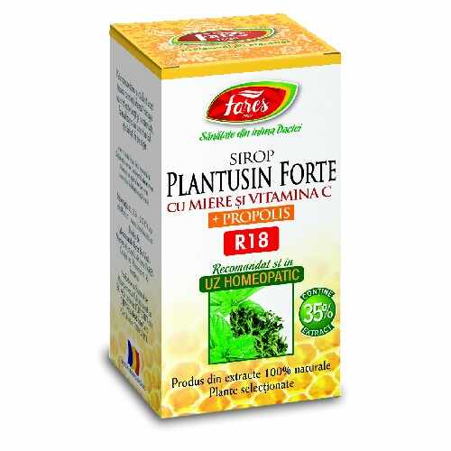 Sirop Plantusin Forte cu Miere, Vitamina C si Propolis 100ml Far