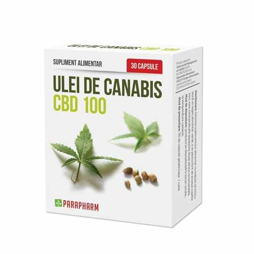 Ulei De Canabis CBD 100, 30cps, Parapharm