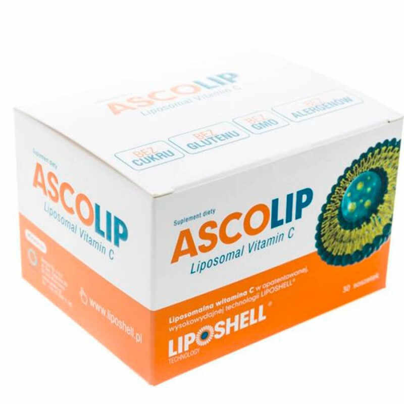 ASCOLIP 1000mg vitamina C Lipozomala - , 30 plicuri