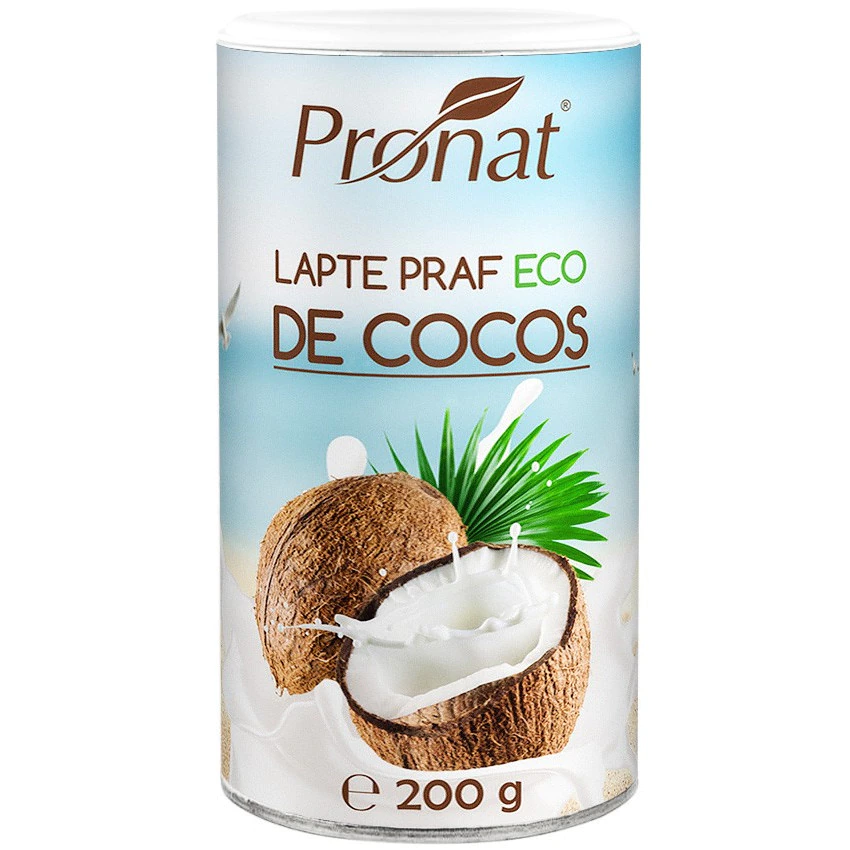 Lapte praf de cocos Bio, 200g, Pronat