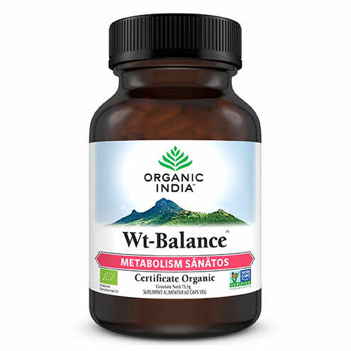 ORGANIC INDIA Wt-Balance | Metabolism Sanatos & Silueta, 60 capsule vegetale