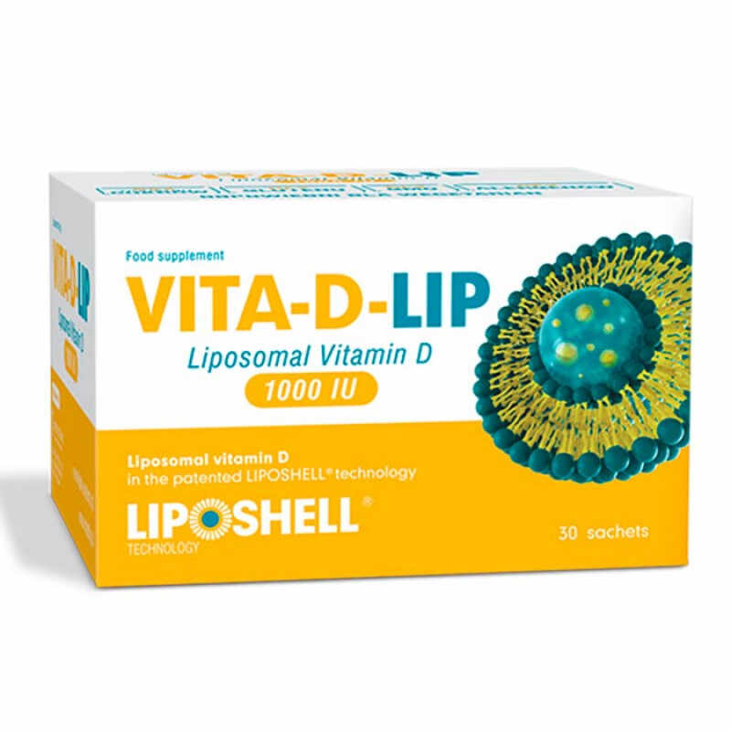 Vitamina D Lipozomala VITA-D-LIP 1000 IU 30 plicuri