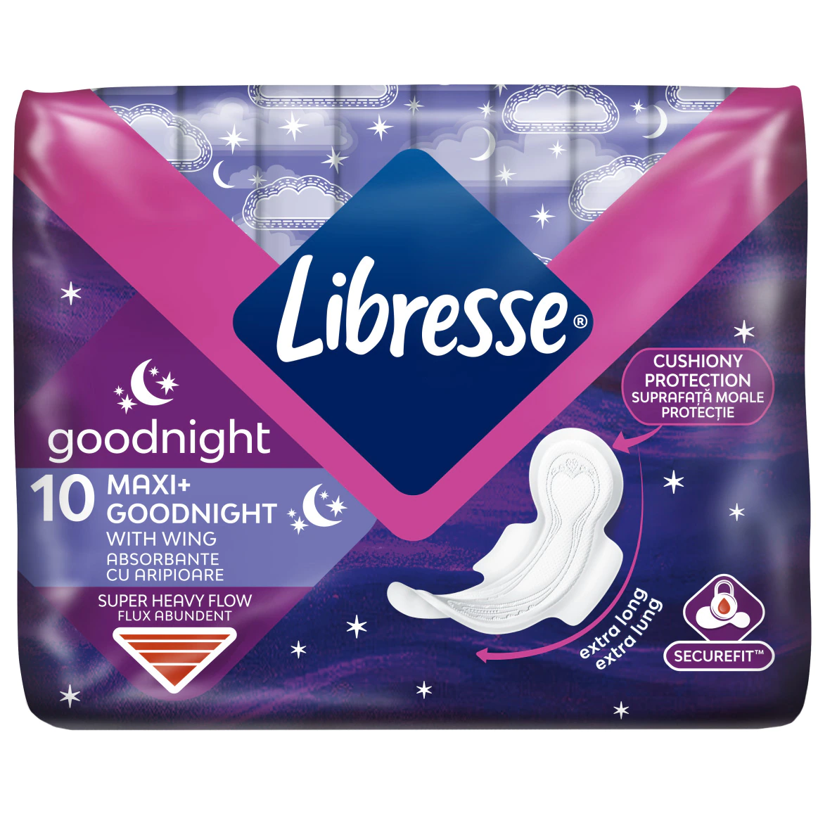 Absorbante Maxi Goodnight, 10 bucati, Libresse
