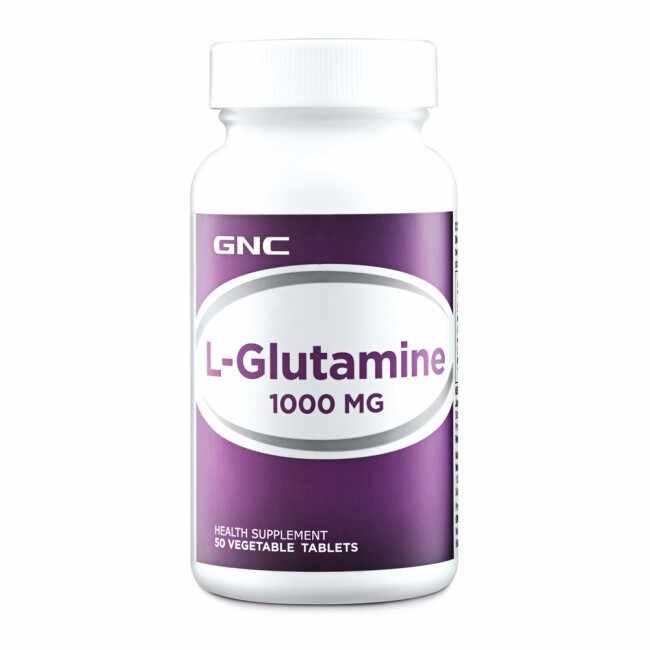 L-Glutamina 1000mg, 50 tablete, GNC