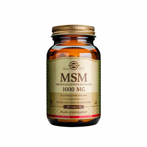 MSM (Metilsulfonilmetan) 1000mg, 60 tablete | Solgar