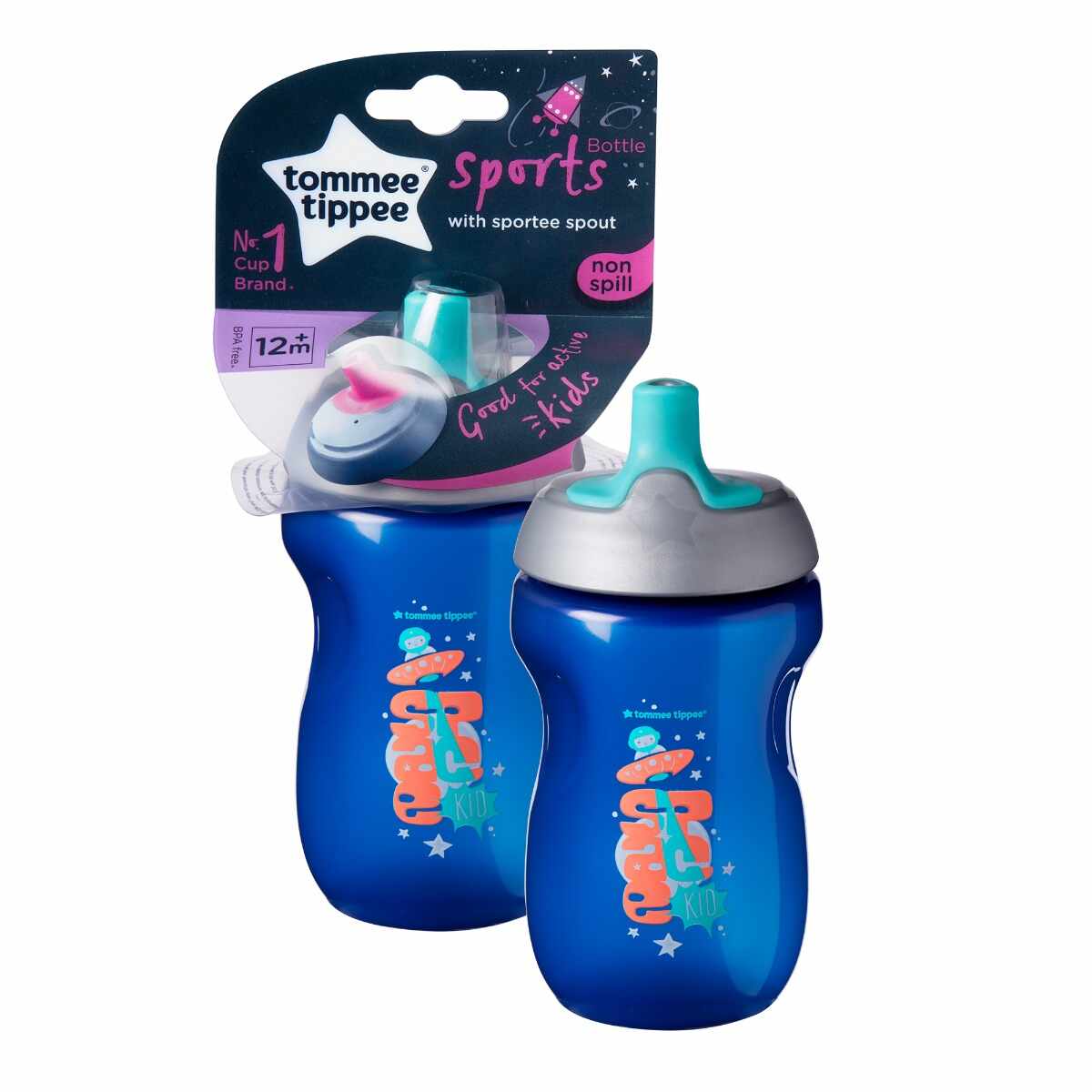 Cana albastra sports ONL 12 luni+, 300ml, Tommee Tippee
