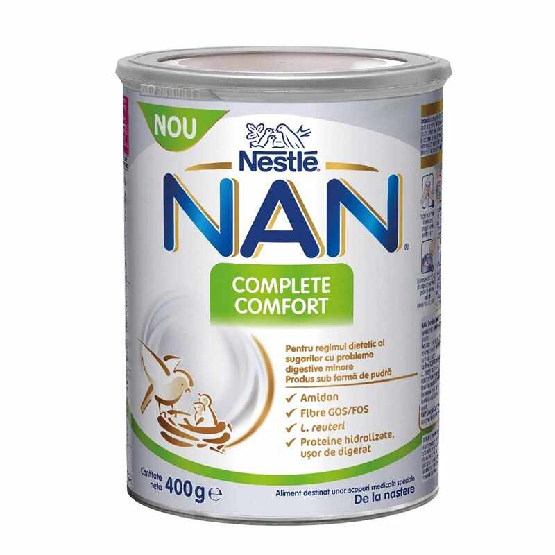 Formula de lapte Nan Complete Comfort +0 luni, 400g, Nestle