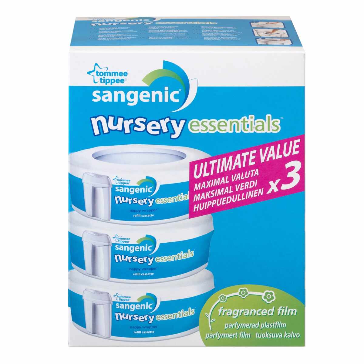 Rezerve Sangenic Nursery Essentials, 3 bucati, Tommee Tippee