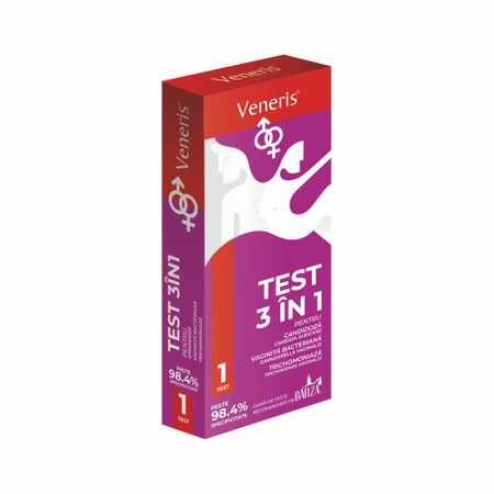 Test 3 in 1 unisex Veneris, 1 test, Biotech