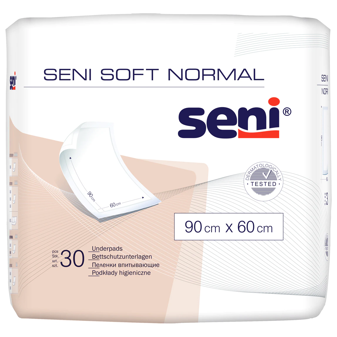 Protectii pentru pat Soft Normal 90cm x 60cm, 30 bucati, Seni